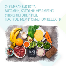 ФОЛИЕВАЯ КИСЛОТА: ВИТАМИН, КОТОРЫЙ НЕЗАМЕТНО УПРАВЛЯЕТ ЭНЕРГИЕЙ, НАСТРОЕНИЕМ И ОБМЕНОМ ВЕЩЕСТВ