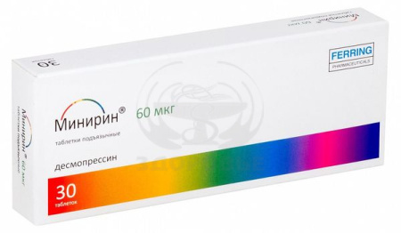 Минирин Мелт таблетки подъязычные 60 мкг 30