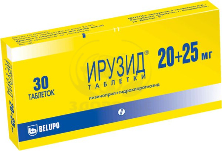 Ирузид таблетки 20мг/25мг 30