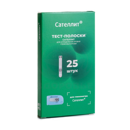 Тест полоски Сателлит 25 для ПКГ-02