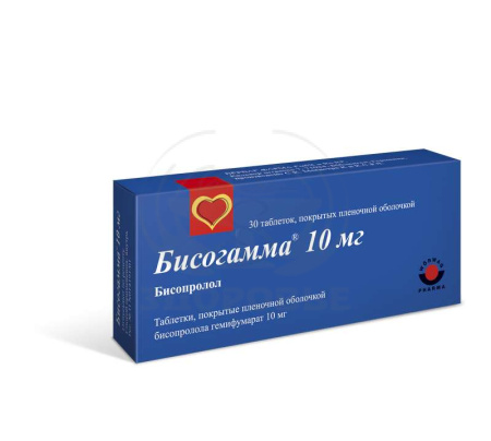Бисогамма таблетки покрытые оболочкой 10 мг 30