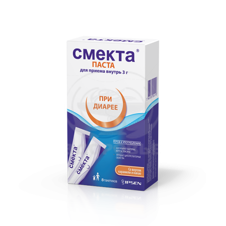 Смекта паста для приема внутрь 3г пакетики 8 карамель-какао