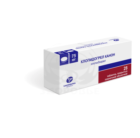 Клопидогрел таблетки покрытые оболочкой 75мг 28 (Канон)