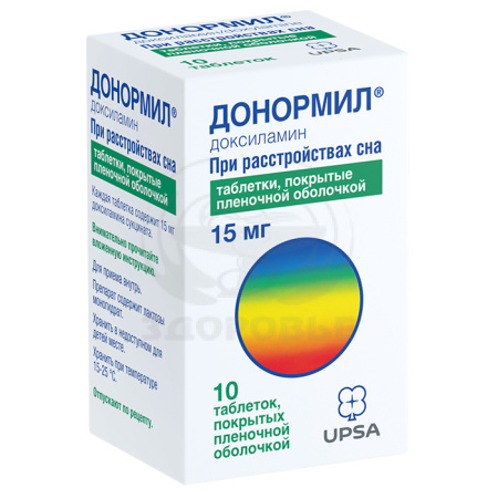 Донормил таблетки покрытые оболочкой 15мг 10