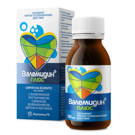 Валемидин плюс сироп без сахара 100мл