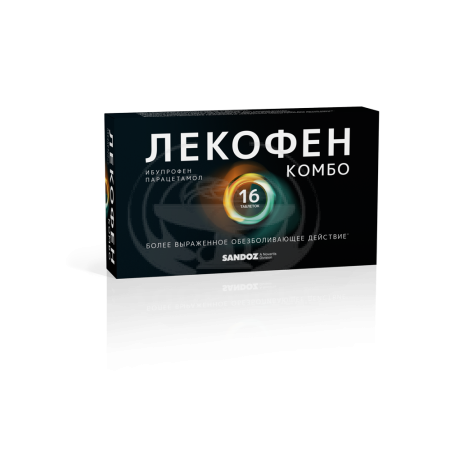 Лекофен Комбо таблетки покрытые оболочкой 200мг+500мг 16