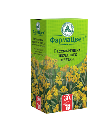 Бессмертника песчаного цветки 30г (Красногор)