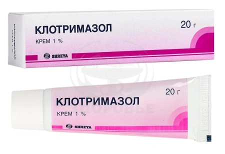 Клотримазол крем 1% 20г (Шрея Лайф-Индия)
