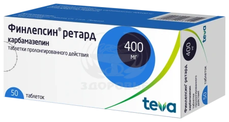 Финлепсин ретард таблетки 400 мг 50