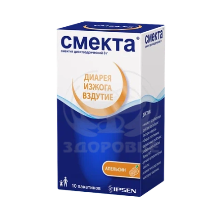 Смекта порошок для приготовления суспензии 3г 10 апельсин