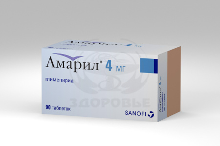 Амарил таблетки 4мг 90