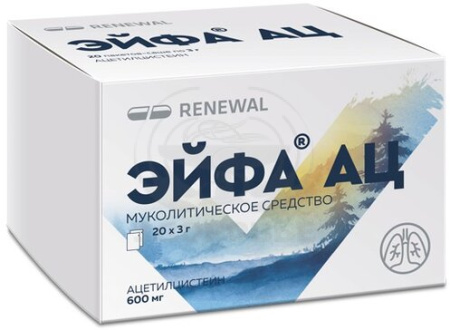 Эйфа АЦ гранулят 600мг саше 3г 20