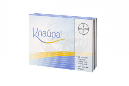 Клайра таблетки покрытые оболочкой 28х3