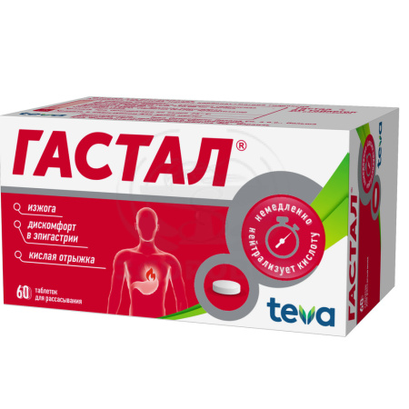 Гастал таблетки 60