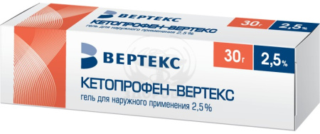 Кетопрофен-Верте гель 2.5% 30г