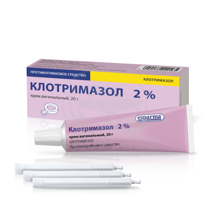 Клотримазол крем вагинальный 2% 20г