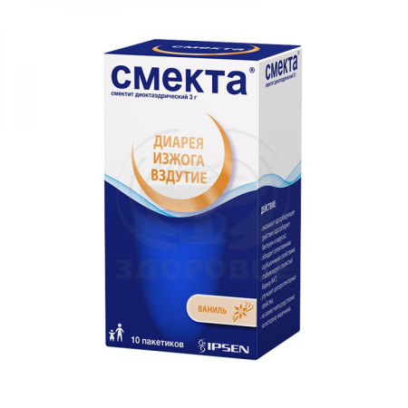Смекта порошок для приготовления суспензии 3г 10 ваниль