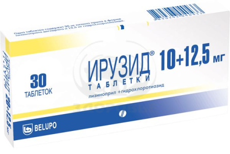 Ирузид таблетки 10мг/12.5мг 30