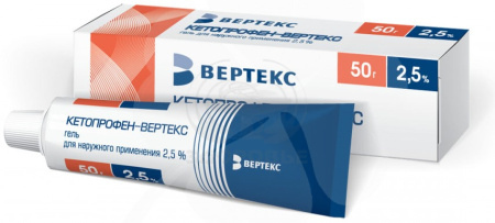 Кетопрофен-Верте гель 2.5% 50г