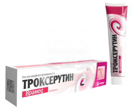 Троксерутин гель 2% 40г (Софарма)
