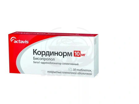 Кординорм таблетки покрытые оболочкой 10 мг 30