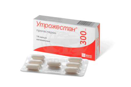 Утрожестан капсулы вагинальные 300мг 14