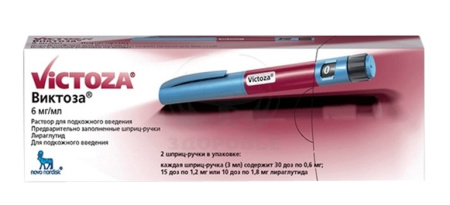 Виктоза раствор для подкожного введения 6мг/мл шприц-ручки 3 мл 2