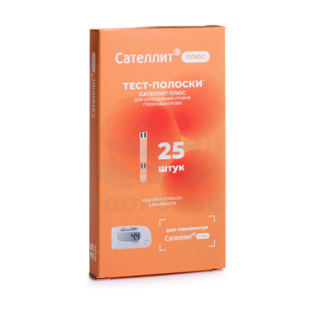 Тест полоски Сателлит плюс 25 для ПКГ-02.4