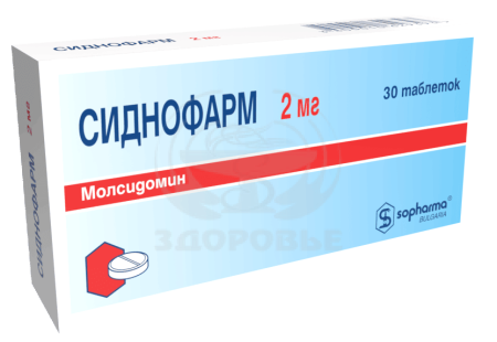 Сиднофарм таблетки 2мг 30