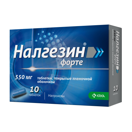 Налгезин форте таблетки покрытые оболочкой 550мг 10