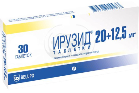 Ирузид таблетки 20мг/12.5мг 30