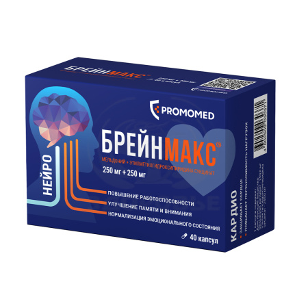 Брейнмакс капсулы 250мг+250мг 40