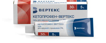 Кетопрофен гель 5% 30г (Вертекс)