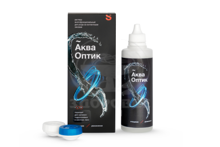 Раствор АкваОптик для ухода за контактными линзами 120мл