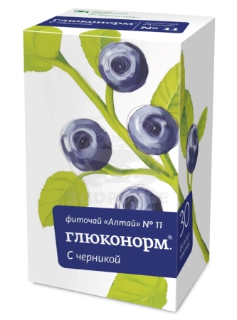 Фиточай Алтай №11 Глюконорм с черникой ф/п 2г 30