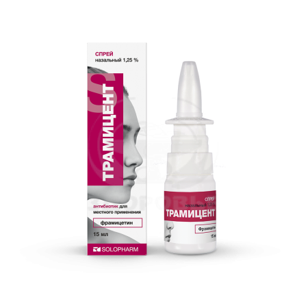 Трамицент спрей для носа флакон 1.25% 15мл