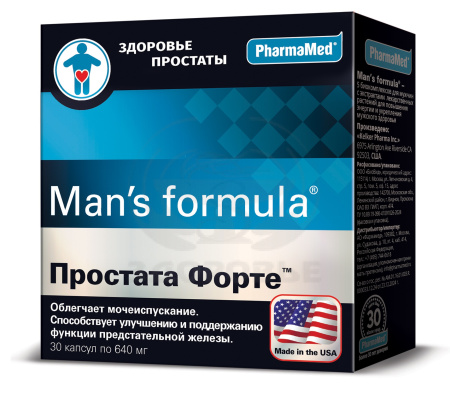 Мен-с формула Простата форте капсулы 30