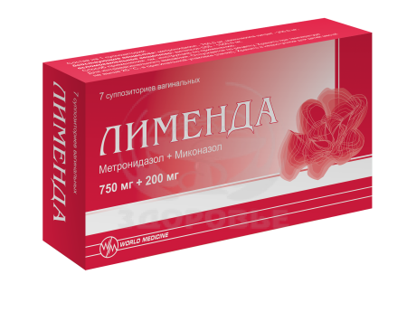 Лименда вагинальные суппозитории 750мг+200мг 7