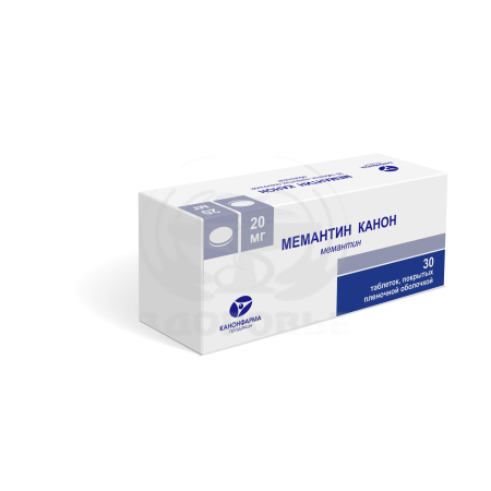 Мемантин таблетки покрытые оболочкой 20мг 30 (Канон)
