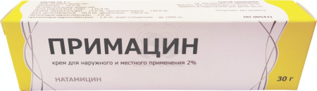 Примацин крем для местного и наружного применения 2% 30г