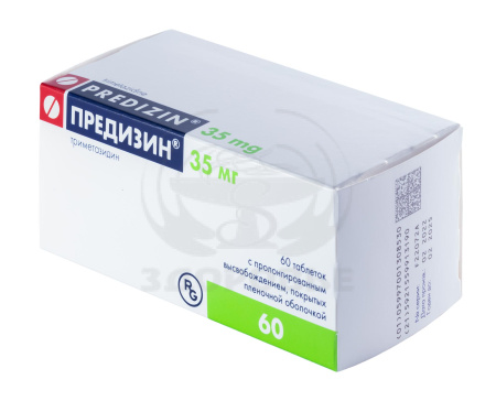 Предизин таблетки покрытые оболочкой 35мг 60
