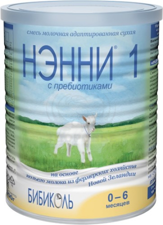 Нэнни 1 молочная смесь с пребиот. 400г (с рождения) (козье молоко)