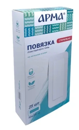 Арма повязка пластырного типа 10х25 25
